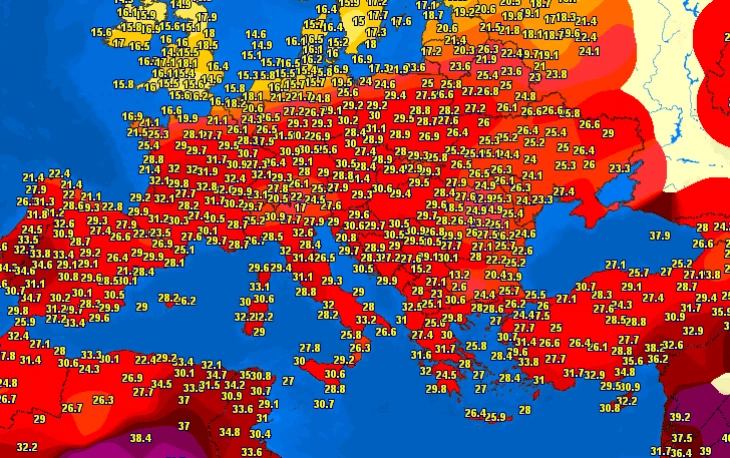 Προσοχή! Ερχεται νέο κύμα ζέστης σε όλη την Ευρώπη